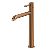 Whitecross Y Смеситель для раковины высокий, без дон. клапана, излив 17 см, цвет: брашированная медь Y1212CPB