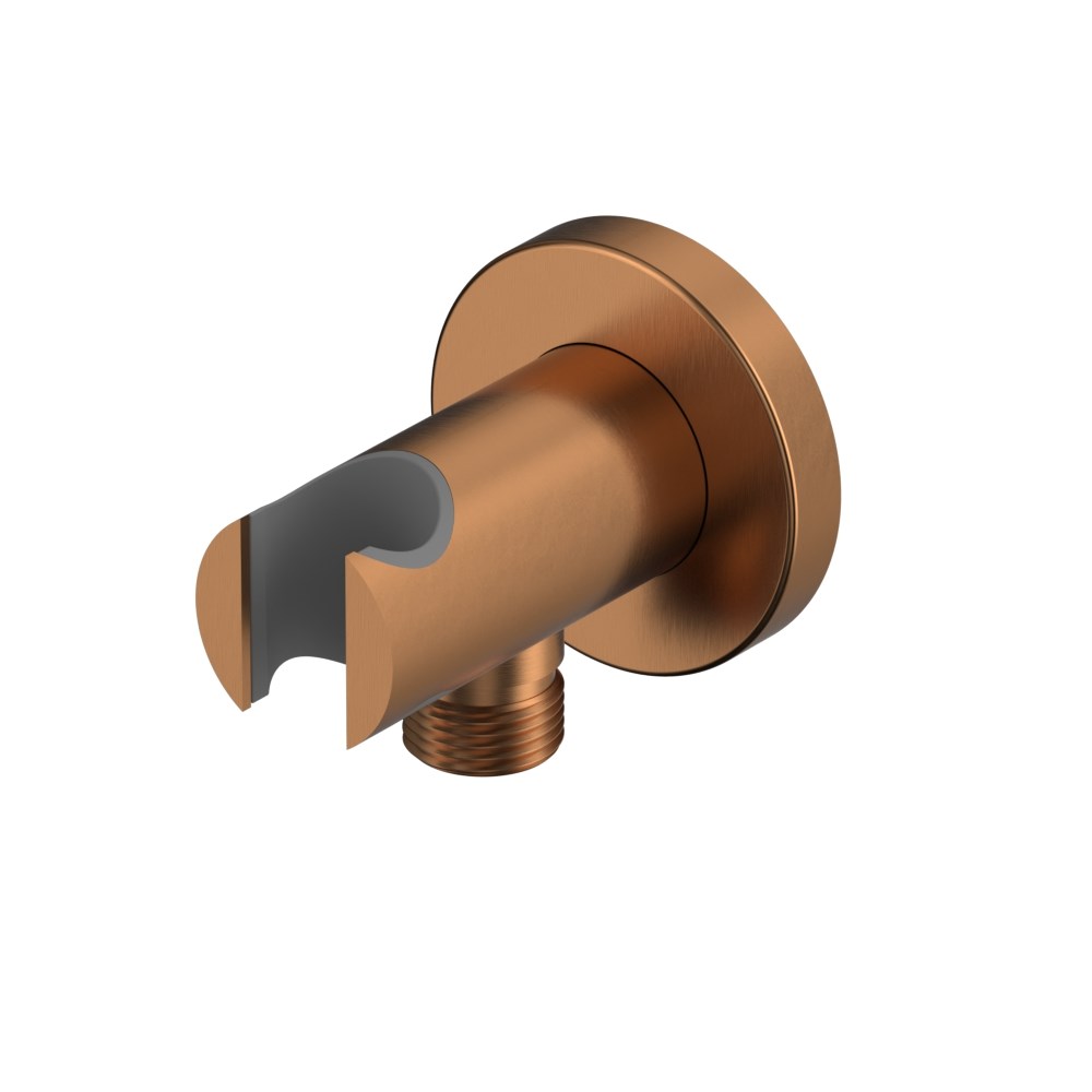 Whitecross Y Шланговое подключение с держателем, цвет: брашированная медь Y1005CPB