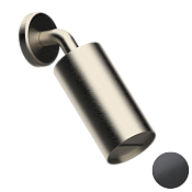 Daniel Steel Верхний душ круглый d8 см, с 1 видом струи, цвет: черный брашированный PVD SS1A578LPCA