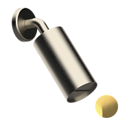 Daniel Steel Верхний душ круглый d8 см, с 1 видом струи, цвет: латунь брашированная PVD SS2A578LPCA