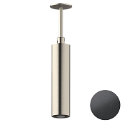 Daniel Steel Верхний душ круглый d5 см, с 1 видом струи, цвет: черный брашированный PVD SS1A578PELCM20