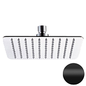 Daniel Верхний душ квадратный 25 см, с 1 видом струи, цвет: черный матовый A577CM2515