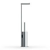 Decor Walther Bar Стойка напольная с держателем туалетной бумаги и ершиком, цвет: хром 0861500