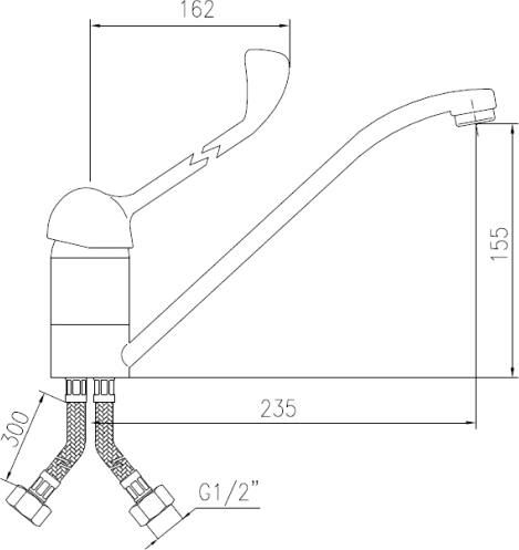 Смеситель Nofer Mobility  для раковины 07200.B