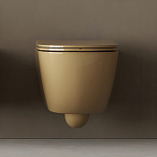 Nic Design Pin Унитаз подвесной 55х37см, безободковый, цвет: Curry 071 003 709 071