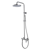 Fima Carlo Frattini Flo Душевая стойка: смеситель, верхний и ручной душ, цвет: chrome F3805/2CR