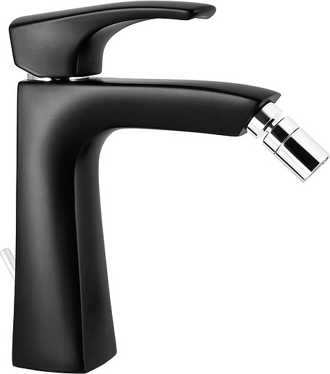 Paini Lady Смеситель для биде с донным клапаном, излив 13,3 см, цвет: черный матовый 89YO306KM