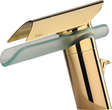 Paini Morgana Смеситель для биде с донным клапаном, излив 15,7 см, цвет: золото глянцевое PVD 73OP306VR