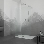 RGW Душевое ограждение walk-in 6 мм, Easy Clean, 110х195h см, стекло прозрачное, цвет: хром глянец 35100510-11