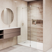 RGW Душевое ограждение walk-in 6 мм, Easy Clean, 60х195h см, стекло прозрачное, цвет: хром глянец 351005063-11