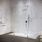 RGW Душевое ограждение walk-in 8 мм, Easy Clean, 120х195h см, стекло прозрачное, цвет: хром глянец 351005223-11