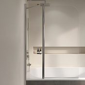 RGW Screens Шторка на ванну, Easy Clean 100х140h см, стекло прозрачное 6 мм, цвет: хром глянцевый 351101110-11