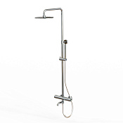 Paini Cox Душевая стойка: термостат, ручной и верхний душ, шланг 150 см, цвет: хром 78CR687THSSD250F1B