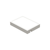 Ritmonio Elementa Мыльница на рейлинг, композит, цвет: white acrylic stone 7N0001F38