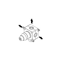 Ritmonio Встраиваемая часть переключателя, на 3 потребителя PM00706