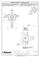 Ritmonio Встраиваемая часть переключателя, на 3 потребителя PM00706