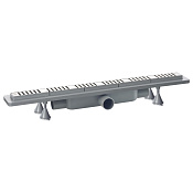 OMP Tea Basicflow Дренажный канал 80 см, с перфорированной решеткой, цвет: нержавеющая сталь 4943.276.8