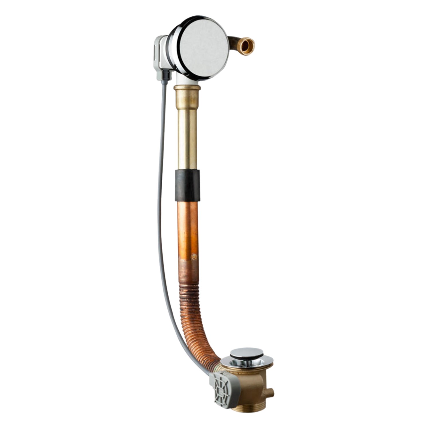 OMP Tea Слив-перелив с наполнением для ванны, цвет: хром 595.180.6