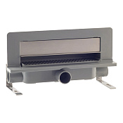 OMP Tea Intramura Трап пристенный 35 см, с решеткой под плитку, цвет: хром 975.102.8