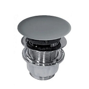 Olympia Донный клапан Click-Clack универсальный с керамической крышкой, цвет: серый матовый PIL03C