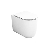 Olympia Milady Унитаз напольный 52х36 см безободковый, с креплением, без крышки, цвет: белый матовый MIL110311