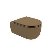 Olympia Milady Унитаз подвесной 52х36 см безободковый, без крышки, цвет: бежевый матовый MIL120207