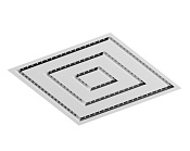 Alpi Groove Потолочный душ встраиваемый 45 см, 1 вид струи, цвет: под покраску GR Q201