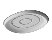 Alpi Groove Потолочный душ встраиваемый 45 см, 1 вид струи, цвет: под покраску GR O303