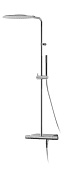 Alpi Nu Душевая стойка: термостат, ручной и верхний душ 1 вид струи, шланг, цвет: chrome NU 21RM2151 CR