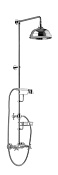 Alpi London Душевая стойка: смеситель, ручной и верхний душ 1 вид струи, шланг, цвет: chrome LO 41RM6151 CR