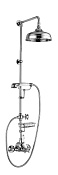 Alpi London Душевая стойка: термостат, ручной и верхний душ 1 вид струи, шланг, цвет: chrome LO 41RM2150 CR