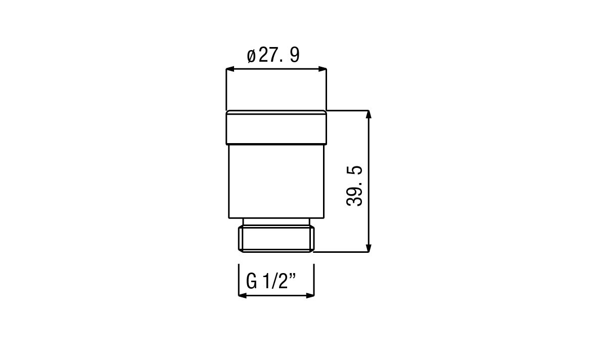 Alpi Allen Адаптер для трубы DC065, цвет: chrome AC 323 CR