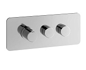 Alpi Nu Смеситель для душа термостатический на 2 потребителя, встраив., внешняя часть, цвет: chrome NU 24ELP263 CR