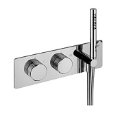 Alpi Portofino Смеситель для душа термостат., 2 потреб., встр., вн. часть, ручной душ, цвет: chrome PO ELV163D CR MTL