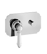 Alpi London Смеситель для душа на 2 потребителя, встраиваемый, внешняя часть, цвет: chrome LO EL863 CR