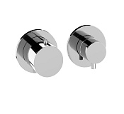 Alpi Ginger Смеситель для душа термостатический на 2 потребителя, встр., внешняя часть, цвет: chrome GN EHN163 CR