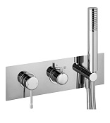 Alpi Blue Смеситель для душа на 3 потребителя, встр., с внутр. частью и ручным душем, цвет: chrome BU 85L869D CR