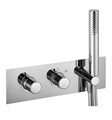 Alpi Blue Смеситель для душа термостат. 2 потреб., встр., с вн. частью и ручным душем, цвет: chrome BU 85L163D CR