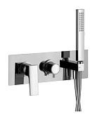 Alpi Una18 Смеситель для душа на 3 потребителя, встр., с внутр. частью и ручным душем, цвет: chrome UN 18L869D CR