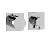 Alpi Una18 Смеситель для душа термостатический на 2 потребителя, встр., внешняя часть, цвет: chrome UN EHN163 CR