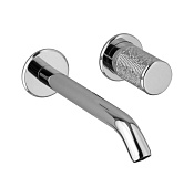 Alpi Portofino Смеситель для раковины встраиваемый, внешняя часть, длина излива 20,5см, цвет: chrome PO E876 CR MTL