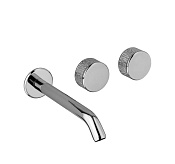 Alpi Portofino Смеситель для раковины встраиваемый, внешняя часть, длина излива 20,5см, цвет: chrome PO E891 CR MTL