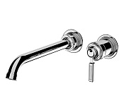 Alpi Le Grand Смеситель для раковины встраиваемый, внешняя часть, длина излива 22,6 см, цвет: chrome LG EL876/23 CR