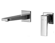 Alpi Una18 Смеситель для раковины встраиваемый, внешняя часть, длина излива 18,6 см, цвет: chrome UN EL876/20 CR