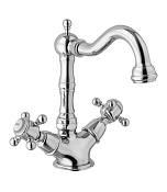 Alpi London Смеситель для раковины высокий, с донным клапаном, высота излива 16,8 см, цвет: chrome LO 41676 CR