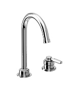 Alpi Le Grand Смеситель для раковины высокий, на 2 отв. без д/к, выс. излива 18,1 см, цвет: chrome LG 14377 CR