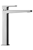 Alpi Una18 Смеситель для раковины высокий, без донного клапана, высота излива 24,2 см, цвет: chrome UN 18177/S CR