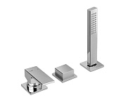 Alpi Una18 Смеситель на борт ванны, с ручным душем, цвет: chrome UN M28D366 CR