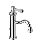 Alpi London Смеситель для раковины, с донным клапаном, длина излива 15,7 см, цвет: chrome LO 41476 CR