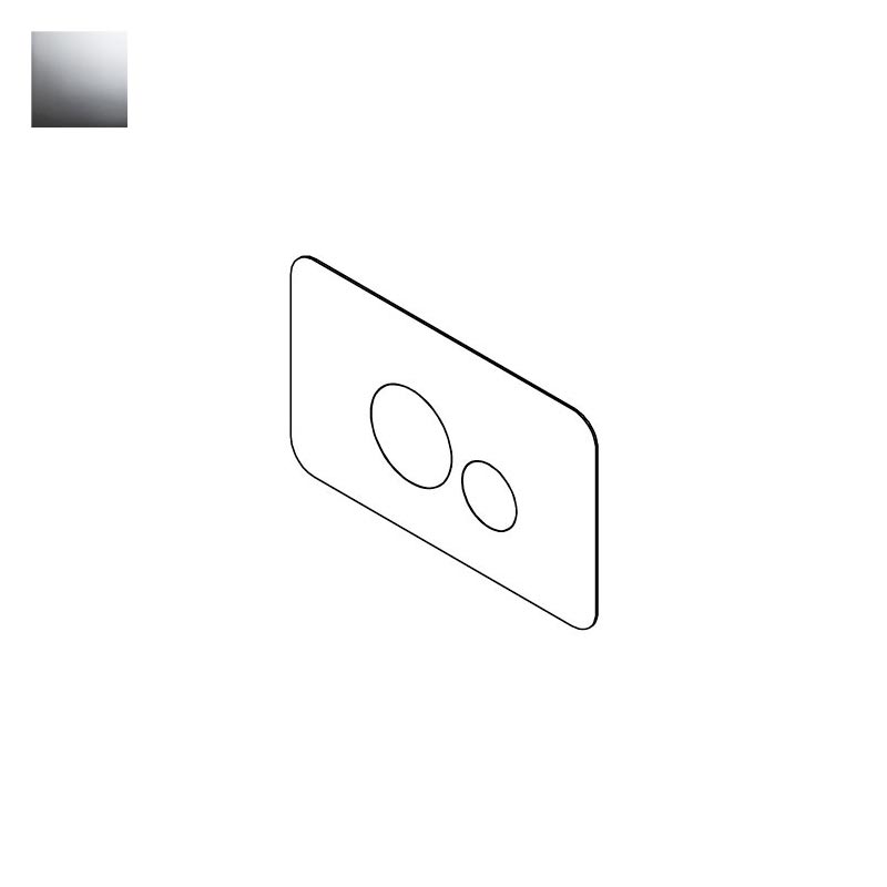 Ritmonio Complementi Клавиша смыва 26x0,8x16h см, цвет: crl chrome 78T003CRL